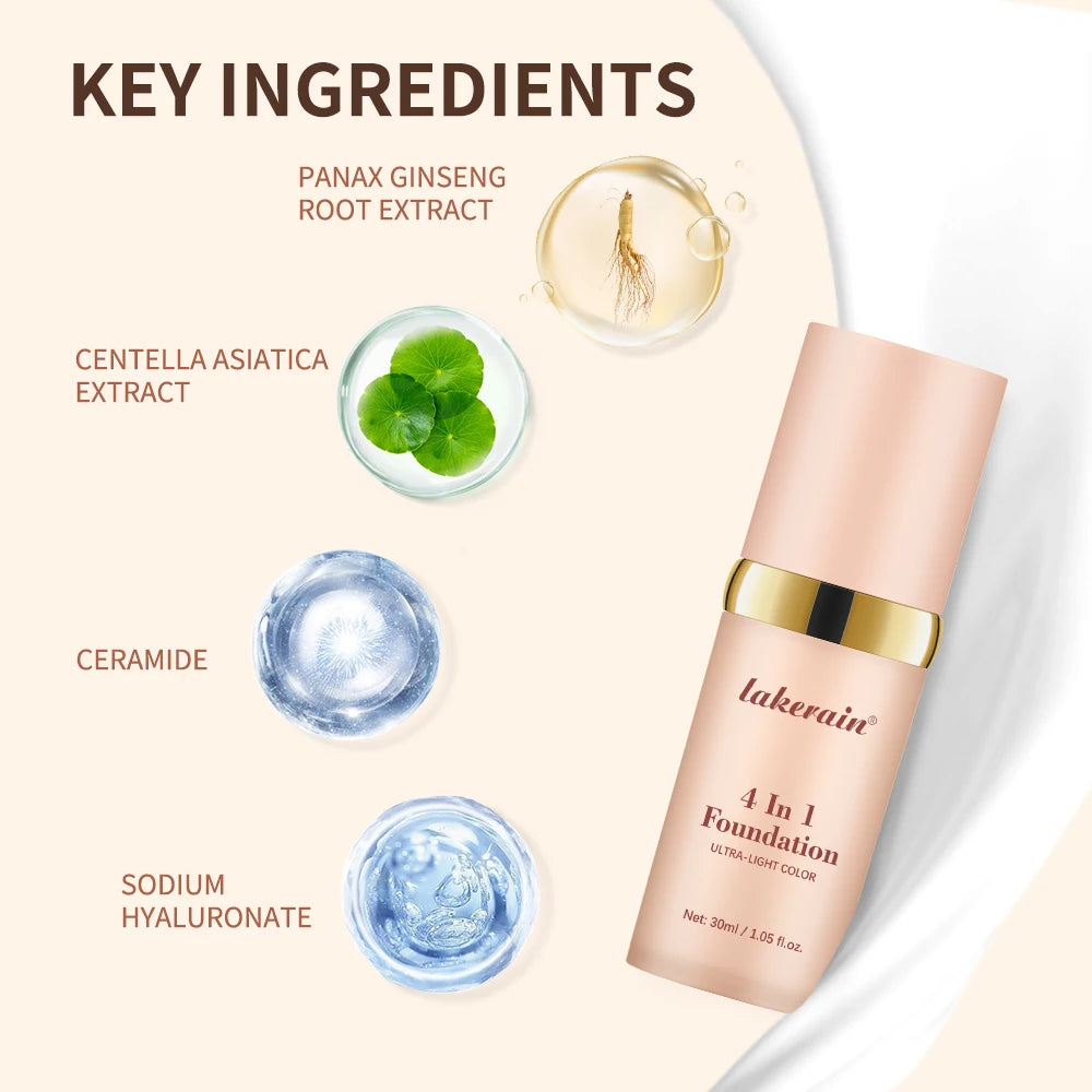 ibcccndc 4 In 1 Hydrating Waterproof Full Coverage Concealer