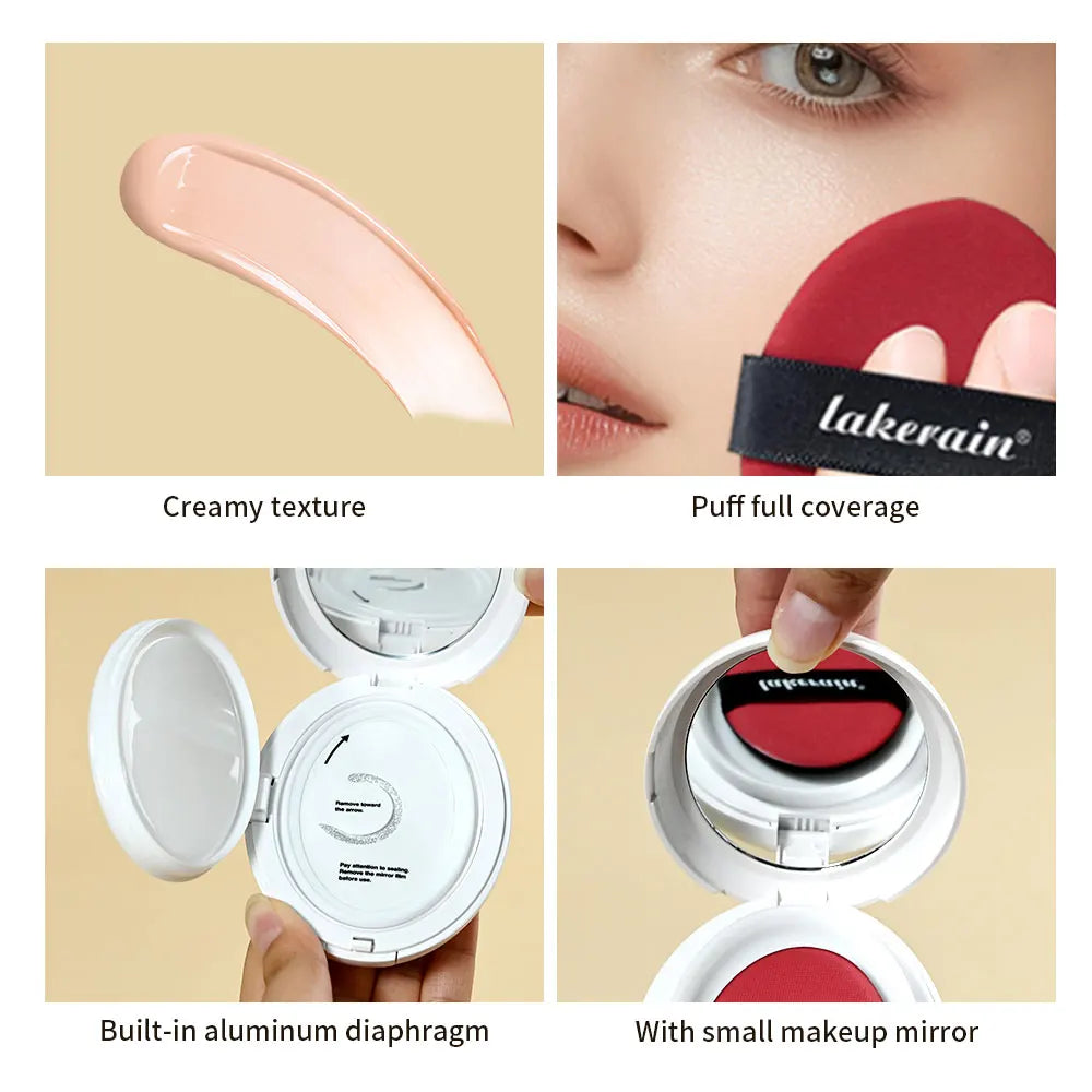 Ibcccndc Dewy Glow Cream Cushion Foundation Hydrating Long Wear
