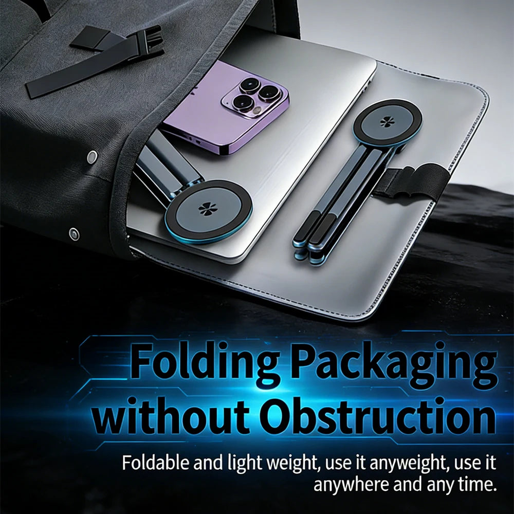 Multifunctional Magnetic Phone Holder Foldable Tripod Desk Stand