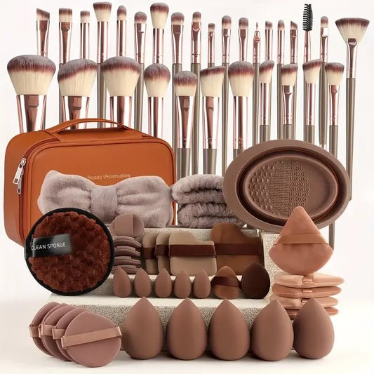 Premium Makeup Brushes Set 3-20 Pcs Synthetic Kabuki Tools