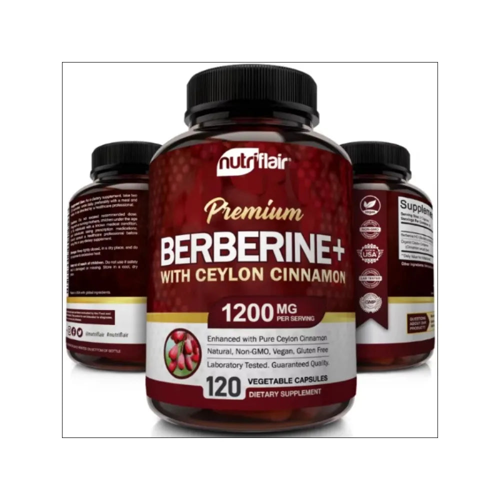 SOOMIIG Berberine HCl With Ceylon Cinnamon Extract For Blood Sugar