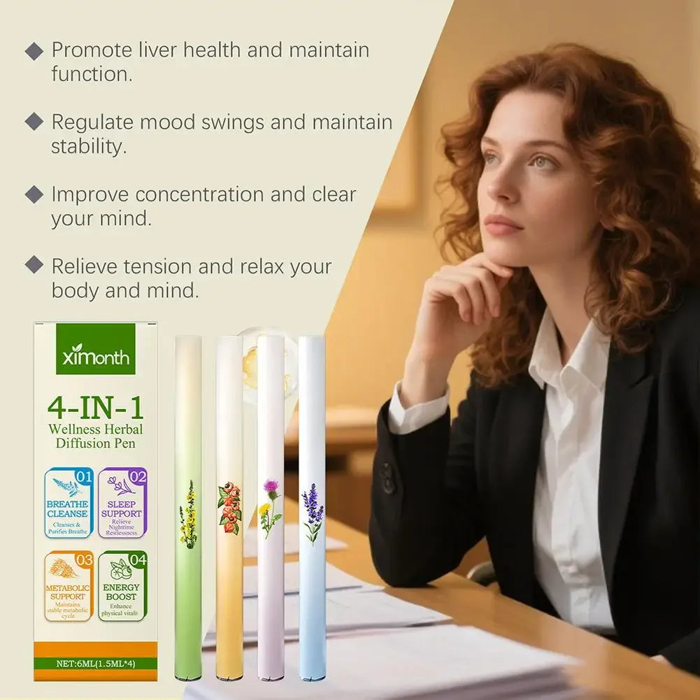4 In 1 Air Freshening Pen Aromatherapy Diffuser Herbal