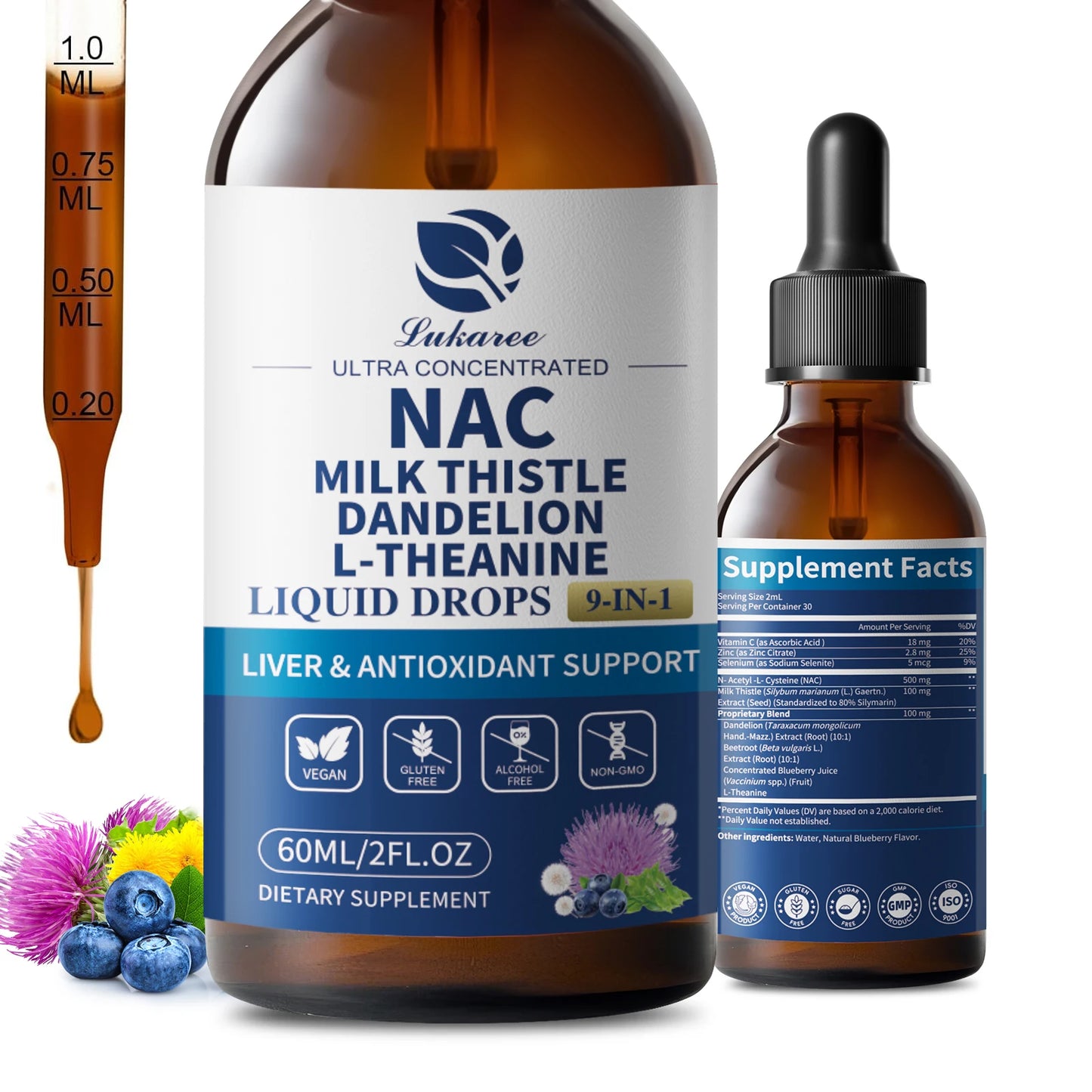 Beworths N-Acetyl-L-Cysteine NAC Supplement With Milk Thistle And Selenium