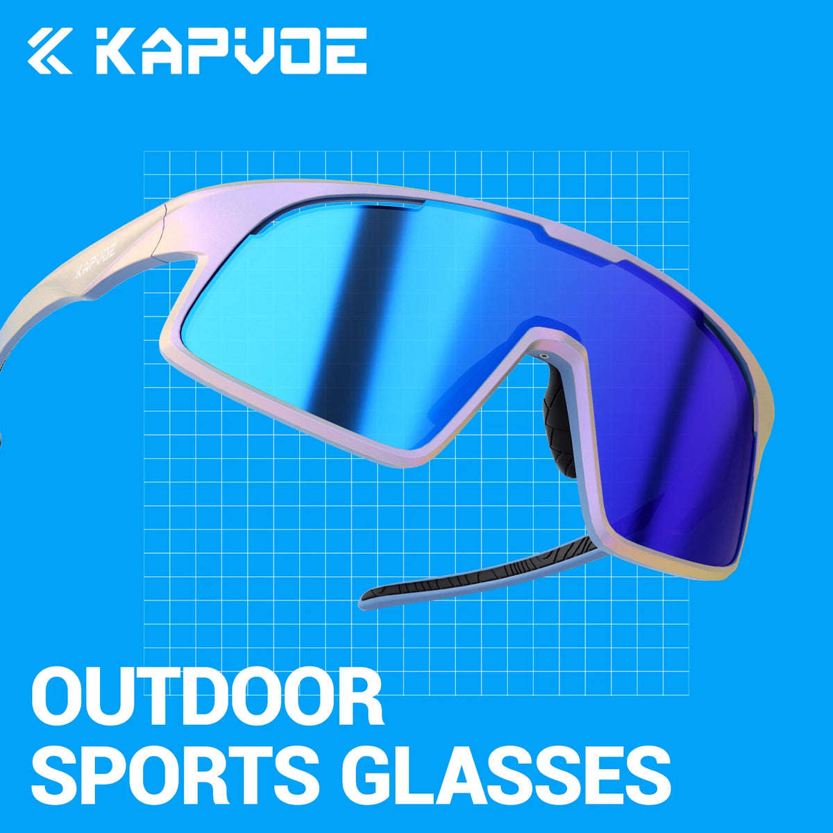 Kapvoe 2026 Outdoor Polarized Sports Glasses on Sale Cycling Sunglasses for Men Women Fishing Hiking Glasses Bike MTB Bicycle Outdoor Eyewear UV400