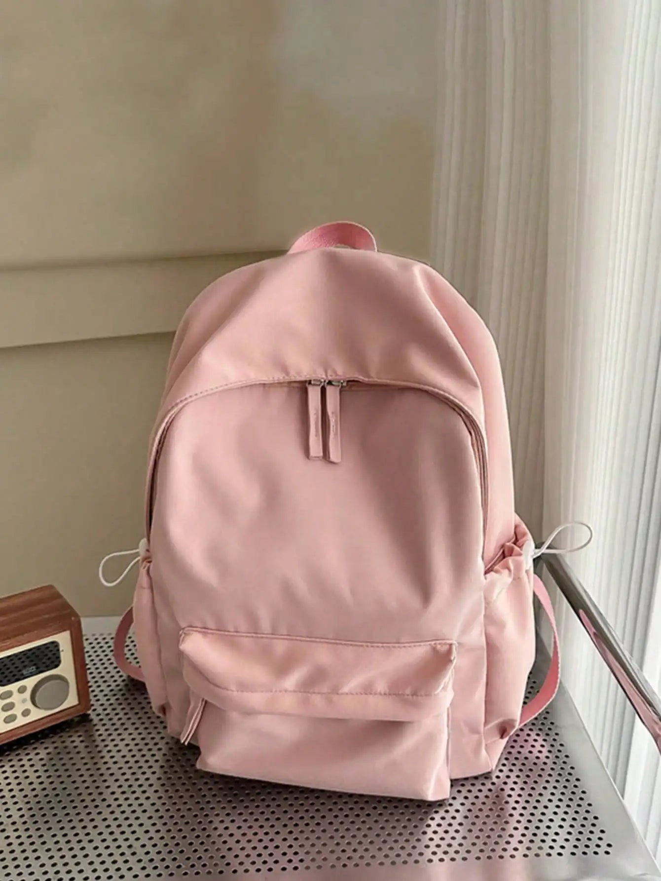 Casual Student Backpack With Multi Compartments Foldable Large Capacity