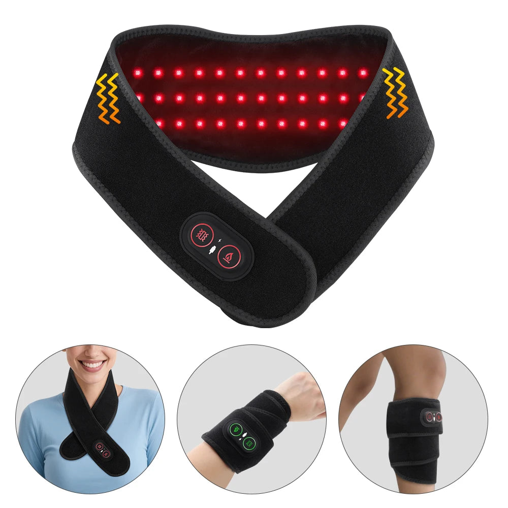 Hailicare Heating Neck Massager With 36 LED Beads 660nm 850nm