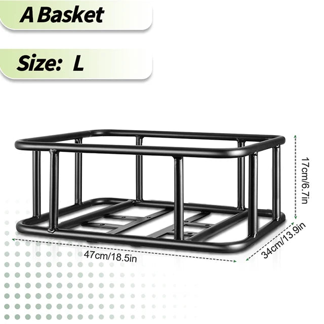 Newboler Rear Bike Basket Cargo Rack Bag With Handle