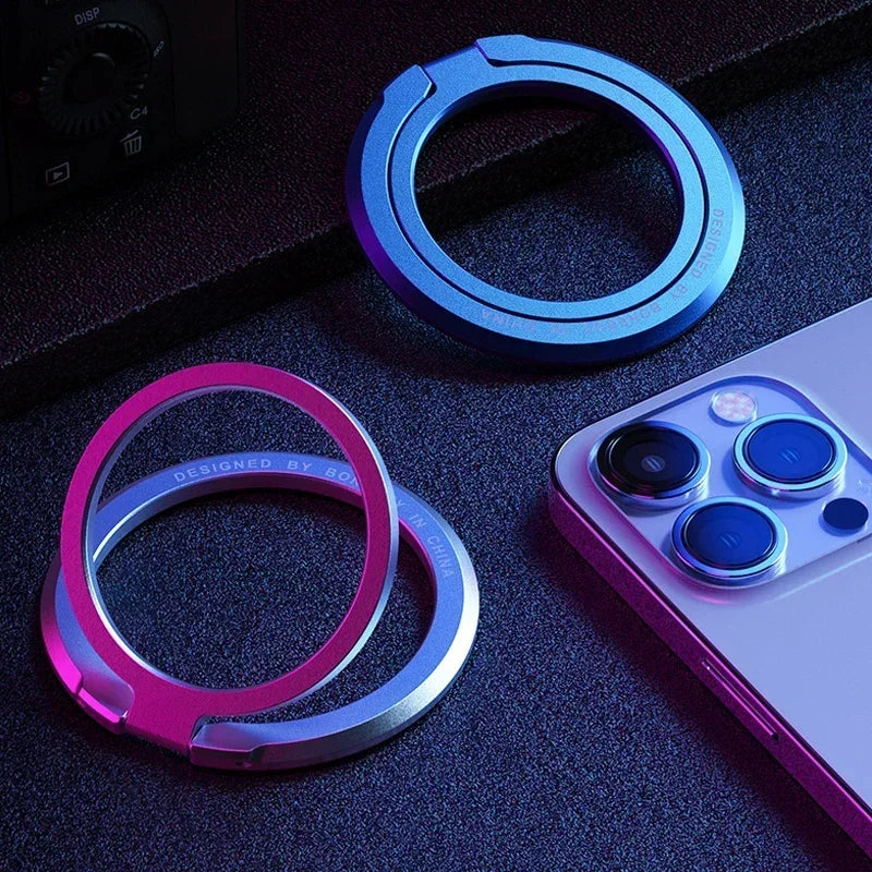 MagSafe Magnetic Ring Holder With Removable Grip Stand For iPhone