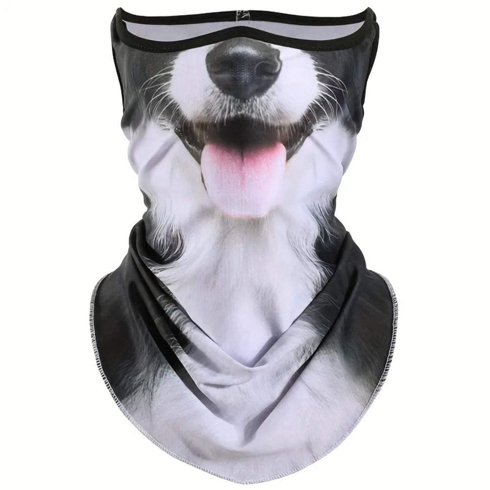 3D Cat Design Neck Protector Sun Shield For Cycling