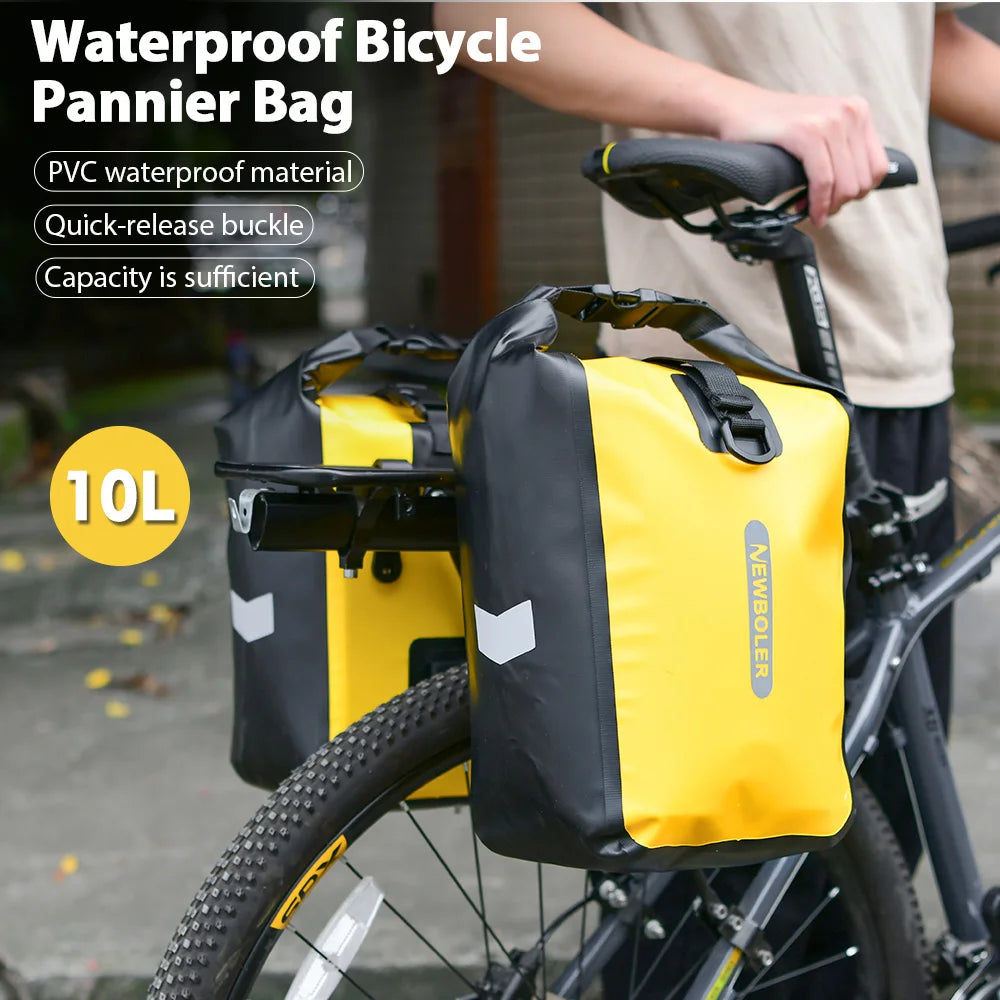 NEWBOLER Waterproof Front Fork Bag 10L-20L Quick Release Bicycle Bag
