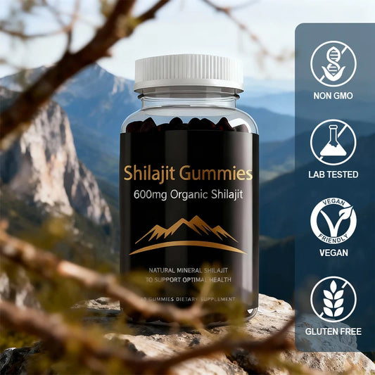 Vanayt Organic Himalayan Shilajit Gummies 600mg Mineral Supplement