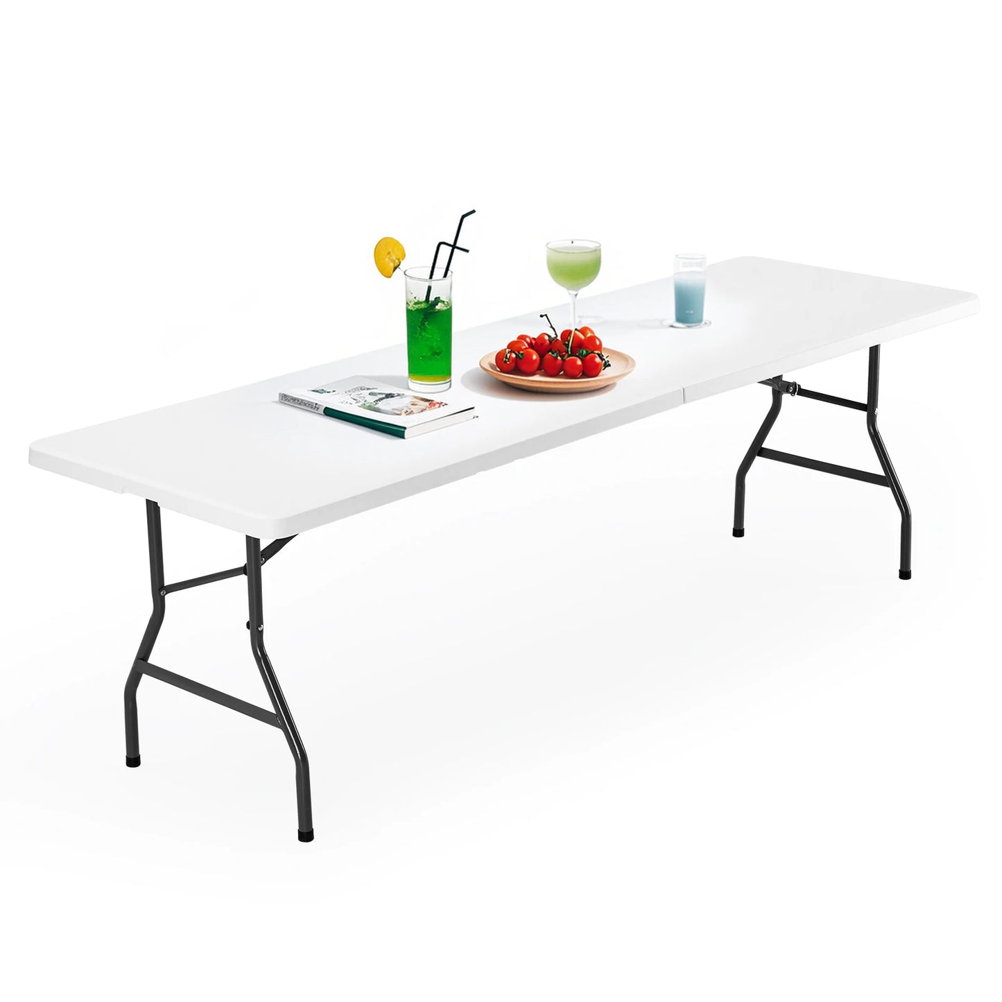 JHK Portable Folding Camping Table With Carry Handle Safety Lock