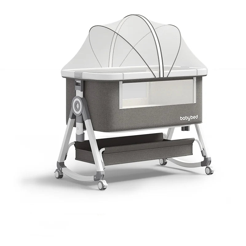 Jetting Baby Bassinet Bedside Sleeper With Mosquito Net And Storage