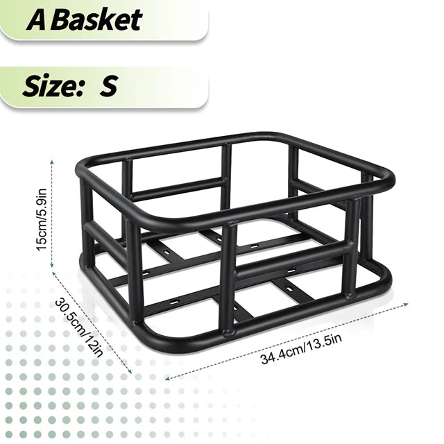 Newboler Rear Bike Basket Cargo Rack Bag With Handle