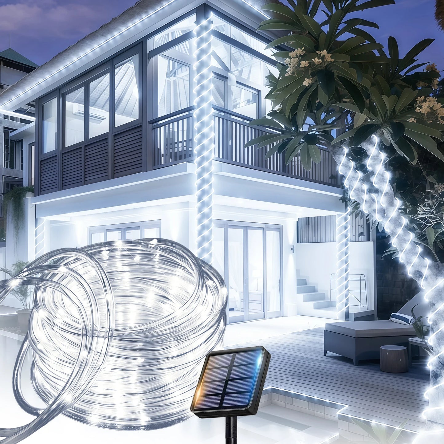 Ledoor Waterproof Solar Led String Lights For Garden Decor