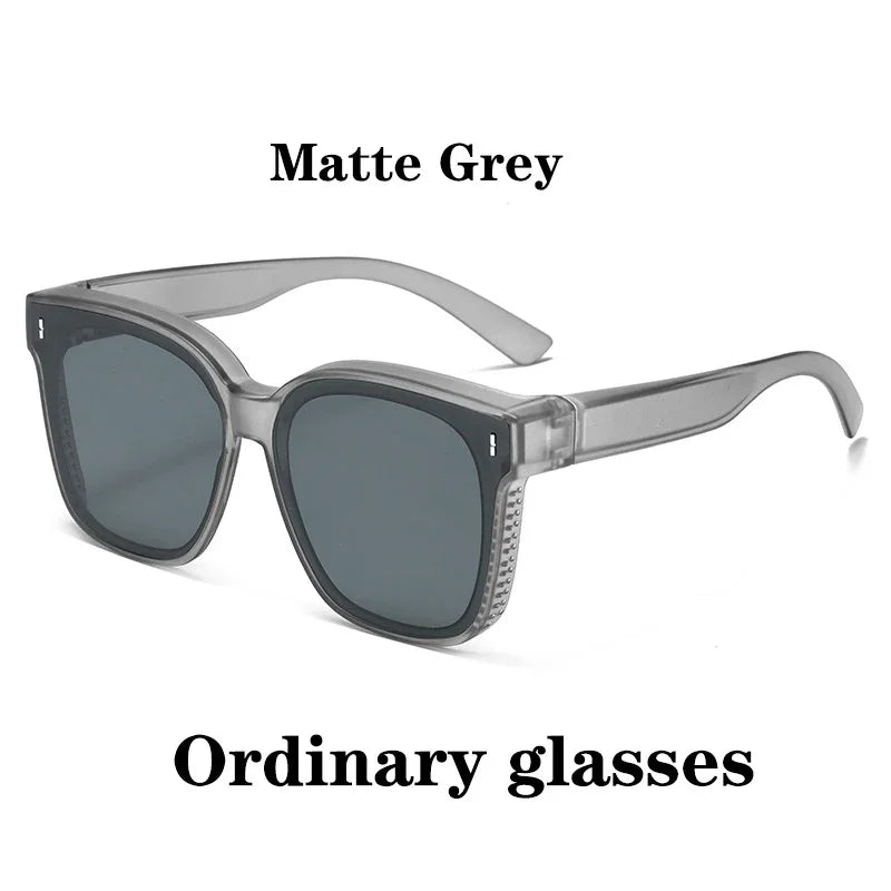 Polarized Clip-On Sunglasses For Glasses Wearers UV400 Protection For Driving