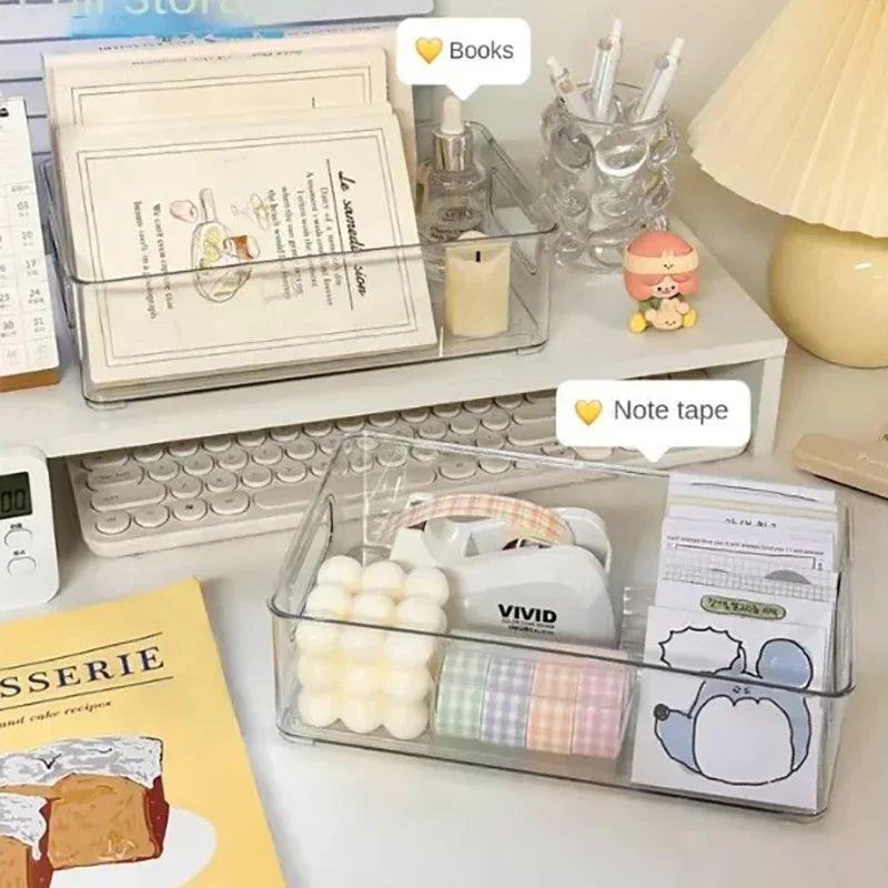 Acrylic Storage Box Desktop Organizer For Cosmetics And Skincare