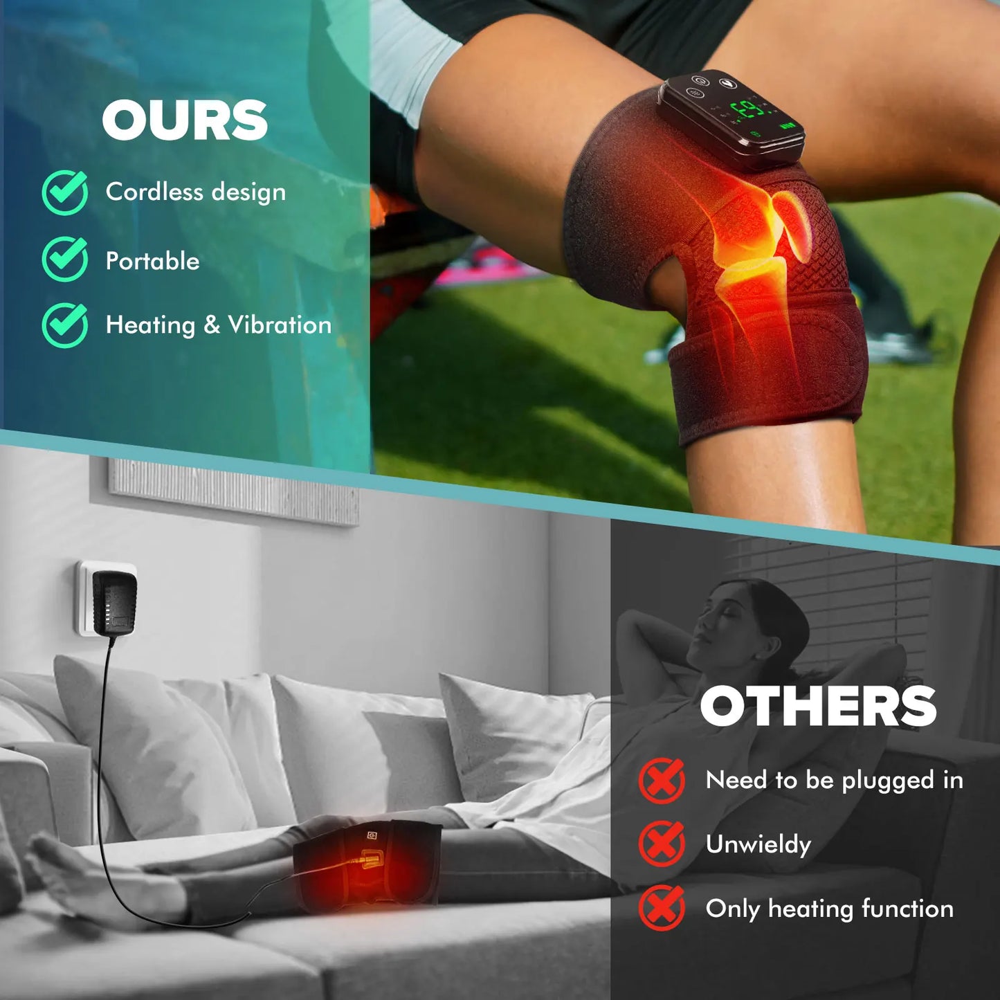 Intelligent Electric Heating Knee Protection Massage and Joint Device