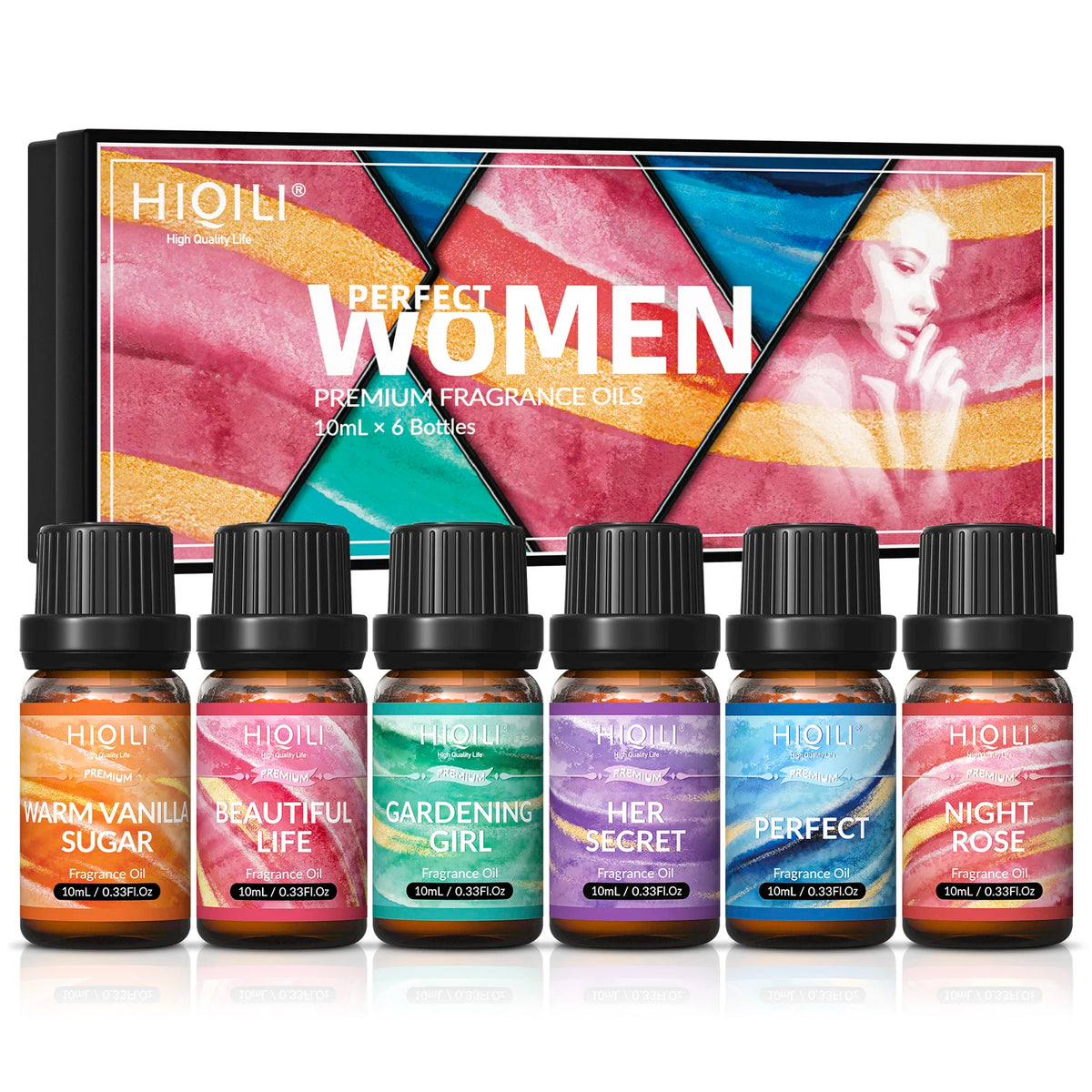 HIQILI Fragrance Oil Set For Aromatherapy Diffusers And DIY Crafts
