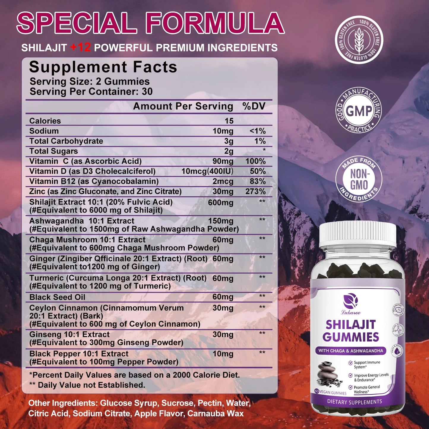 Beworths Himalaya Shilajit Gummies 13 In 1 Mineral Health Supplement