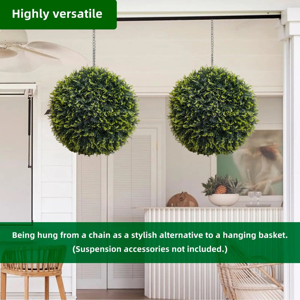 Studyset Artificial Topiary Cedar Balls For Exhibition And Outdoor Decor