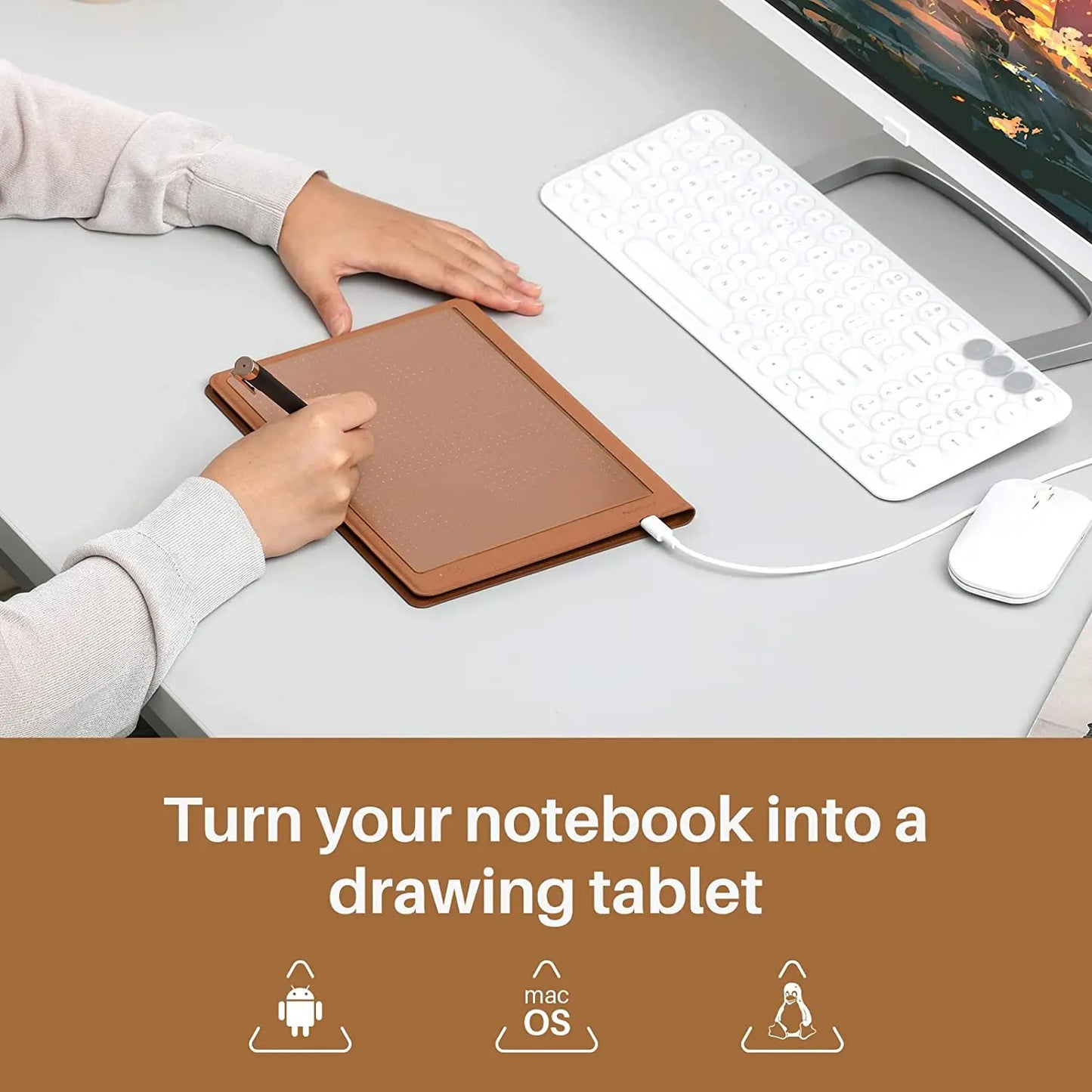 Huion Note Smart Notebook Wireless Graphics Tablet With 50 Pages