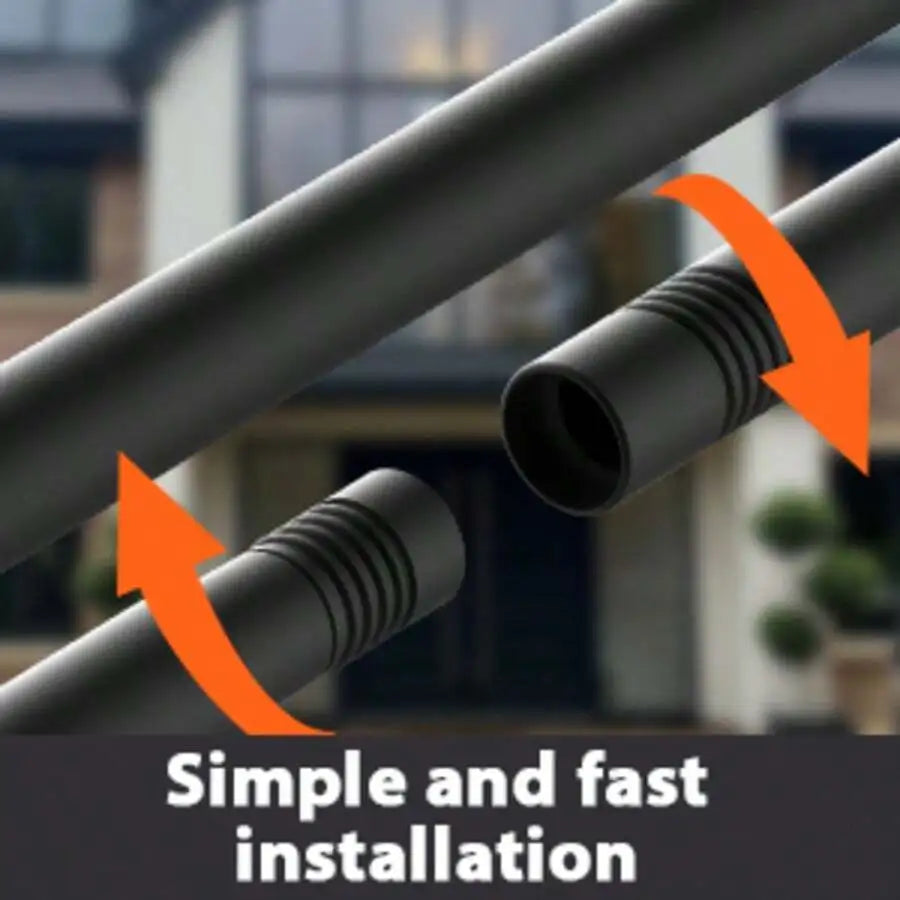 Outdoor String Light Poles With Fence Brackets For Patios