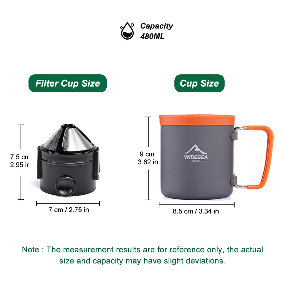 Widesea Outdoor Camping Cookware Set Pots and Utensils