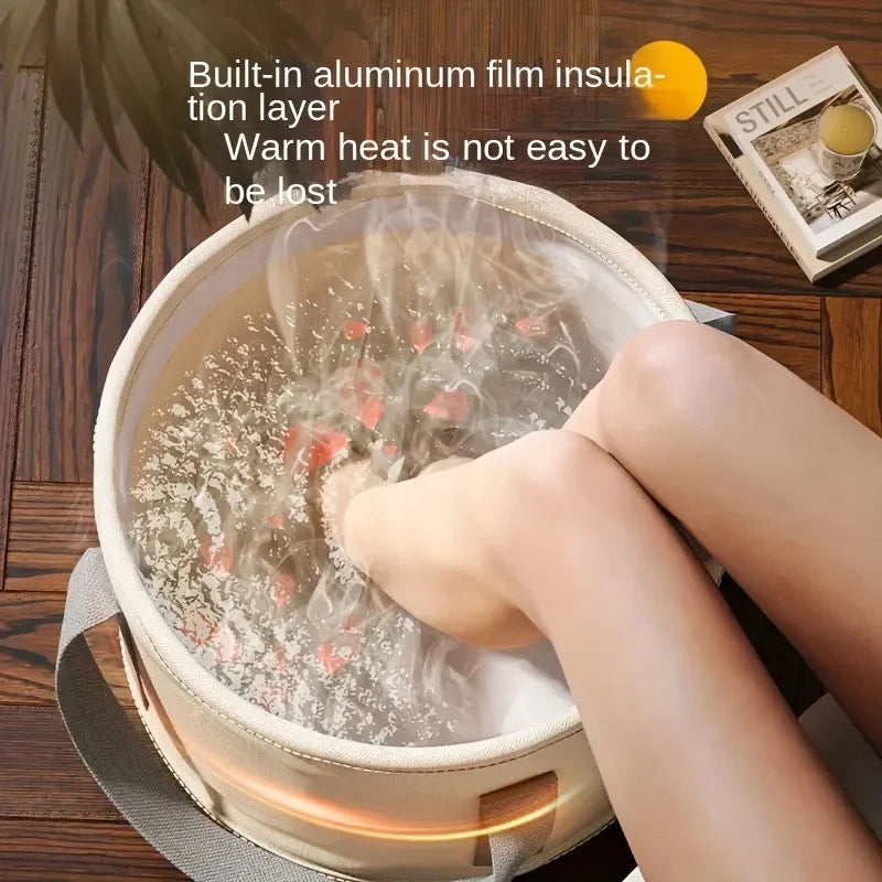 Foldable Foot Soak Bath Tub With Heat Preservation
