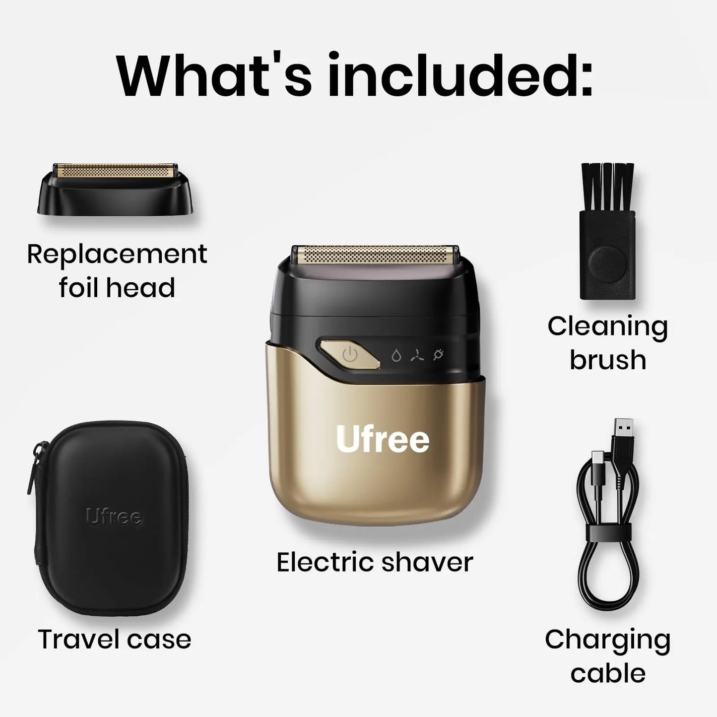 Ufree Foil Shaver For Men With 4 Floating Blades LED