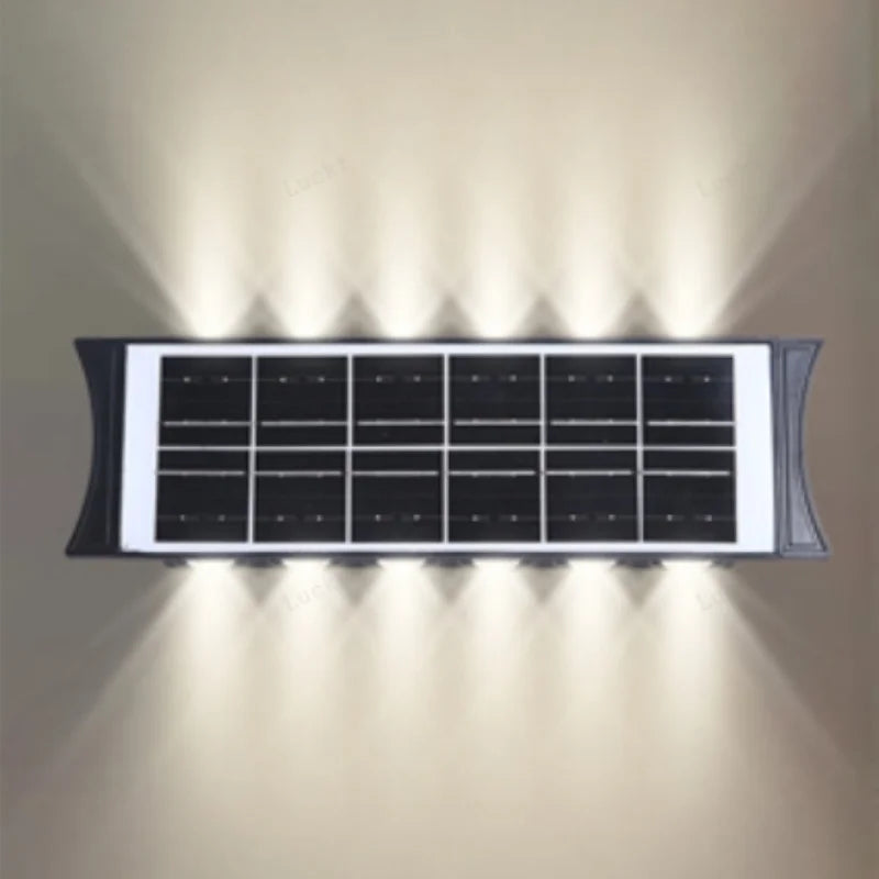 Waterproof Solar LED Wall Lamp Outdoor Garden Patio Decor