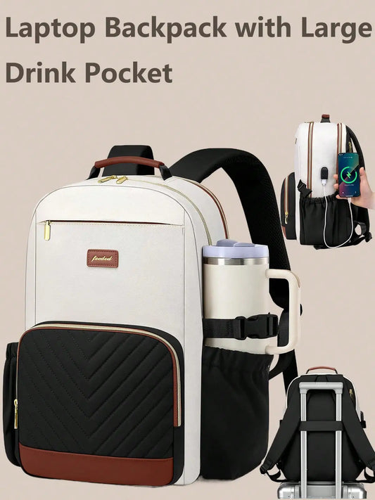 Unisex Laptop Backpack With USB Port And Anti Theft