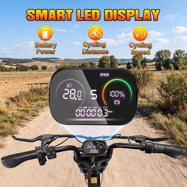 GT600 1200W All-Terrain Electric Motorcycle 48V Battery