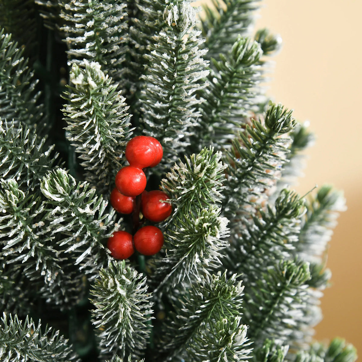 18" Tall Unlit Miniature Snow-Flocked Tabletop Artificial Christmas Tree