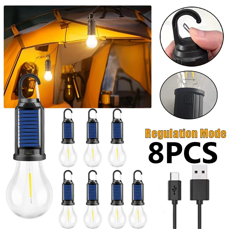 Portable Usb Rechargeable Led Outdoor Camping Lantern And Emergency Light