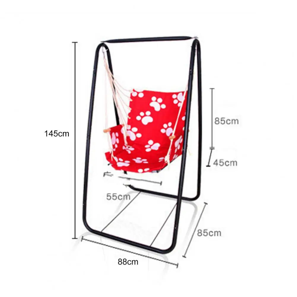 A Shaped Hammock Chair Stand Steel Frame Indoor Outdoor Use