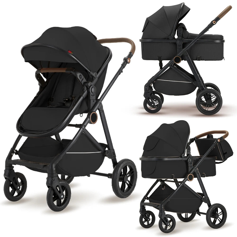 B.childhood 2 in 1 Baby Stroller Pram Foldable Pushchair Canopy