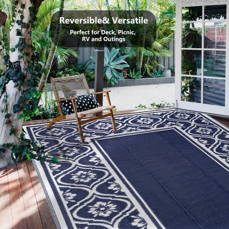 Outdoor Rug Waterproof All Weather Patio Carpet Garden Deck