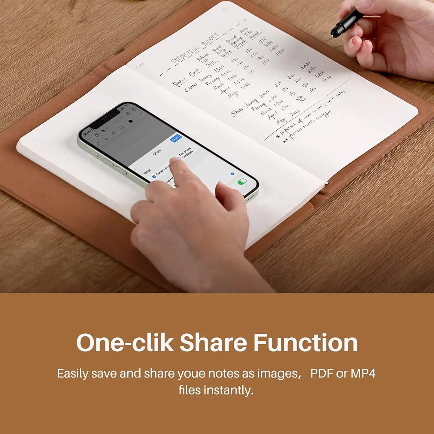 Huion Note Smart Notebook Wireless Graphics Tablet With 50 Pages