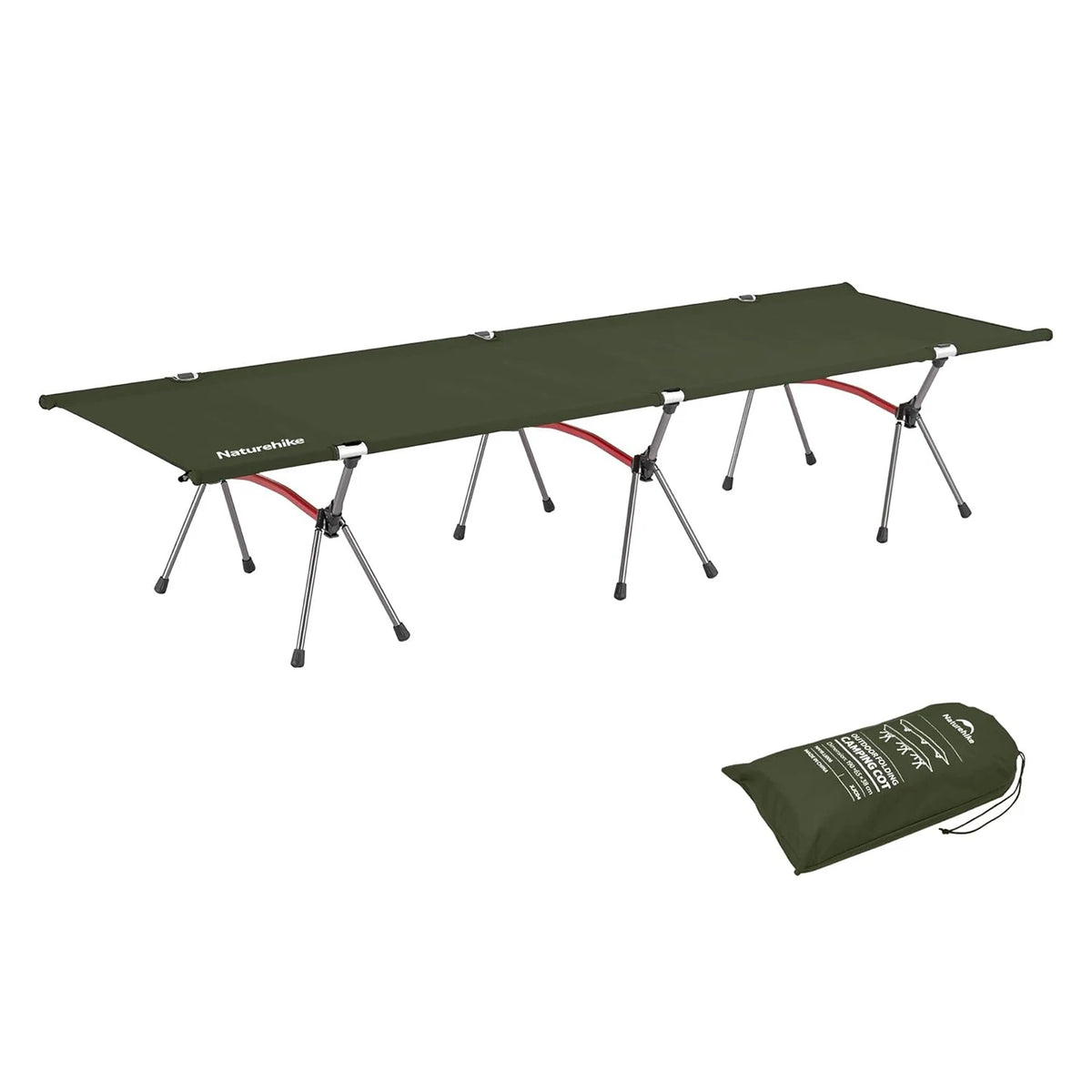 Naturehike Adjustable Folding Camping Cot For Outdoor Travel