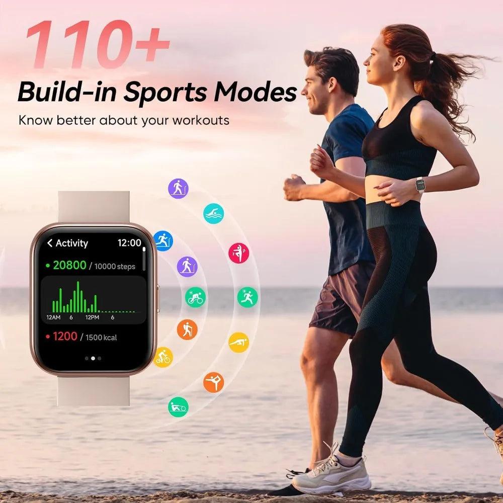 H96 Women Smartwatch With Alexa Bluetooth Calling Health Tracking Waterproof