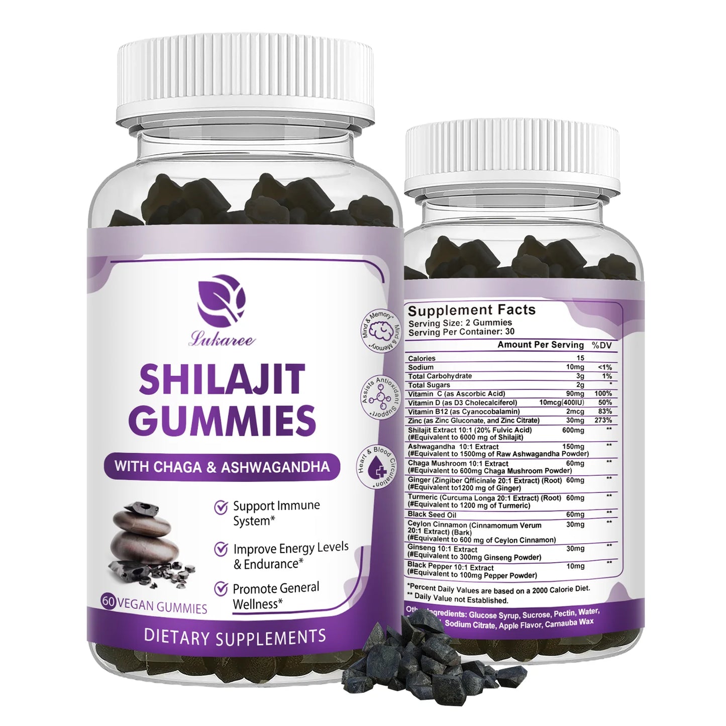 Beworths Himalaya Shilajit Gummies 13 In 1 Mineral Health Supplement