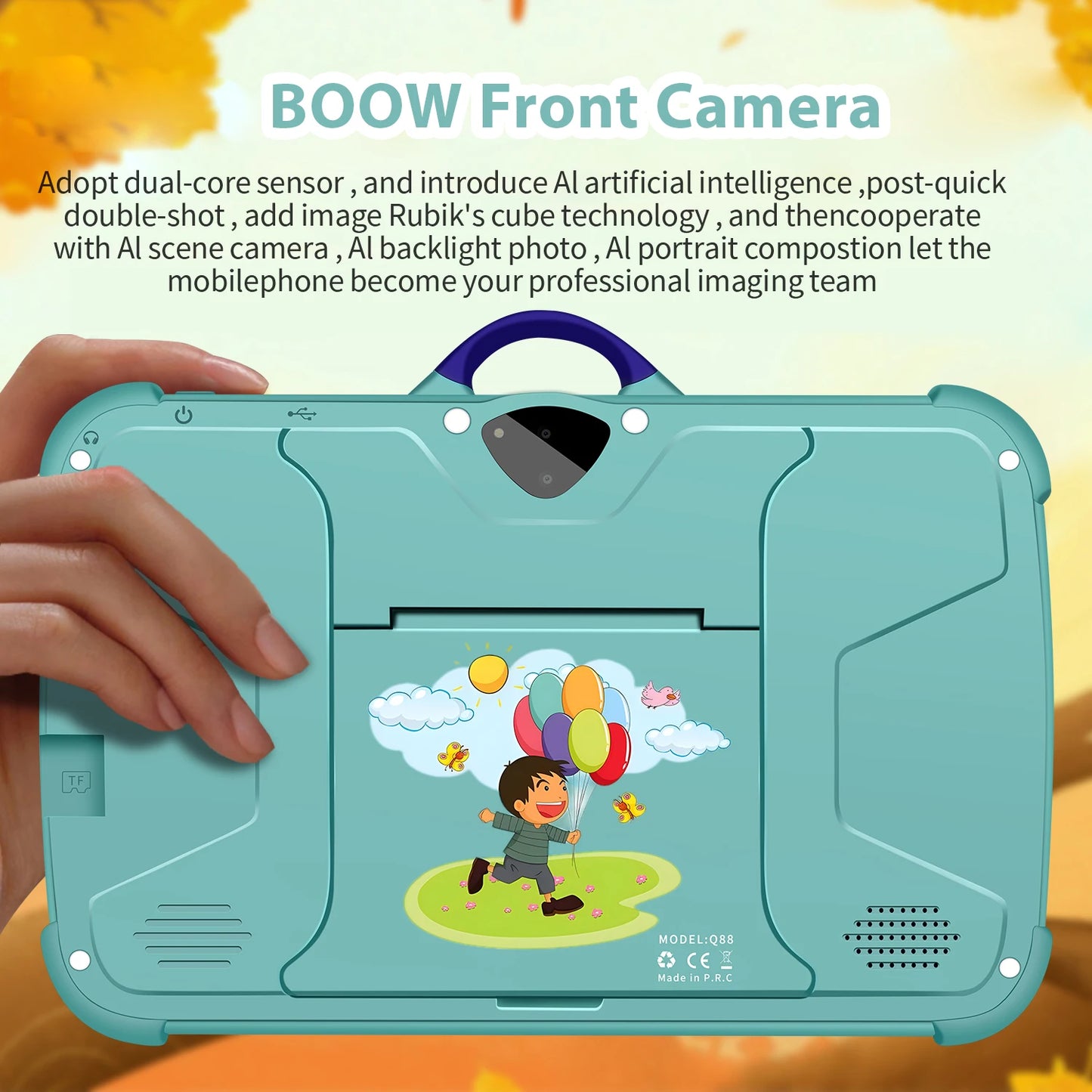 BDF Kids Tablet Android 13 Quad Core 4GB RAM Educational