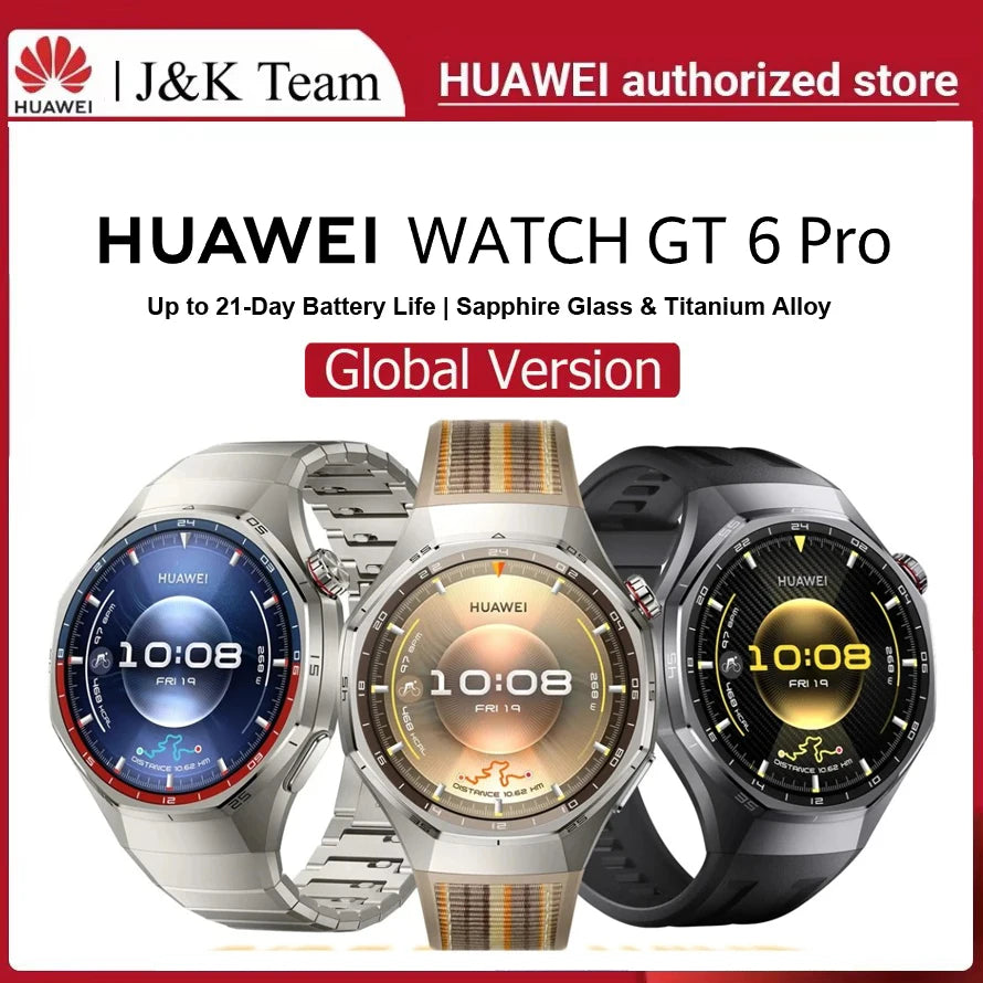 Huawei Watch GT6 Pro Smartwatch Global Version 21 Day Battery