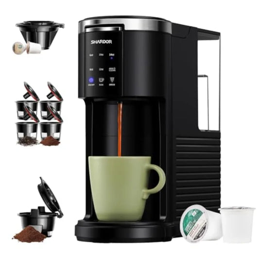KCup Compatible 3 in 1 Coffee Maker For Grounds Teas