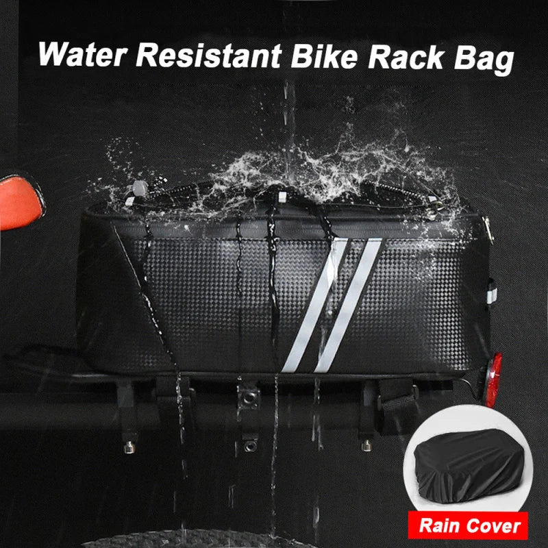 Bike Trunk Bag Water Resistant Rear Bag For MTB RainCover