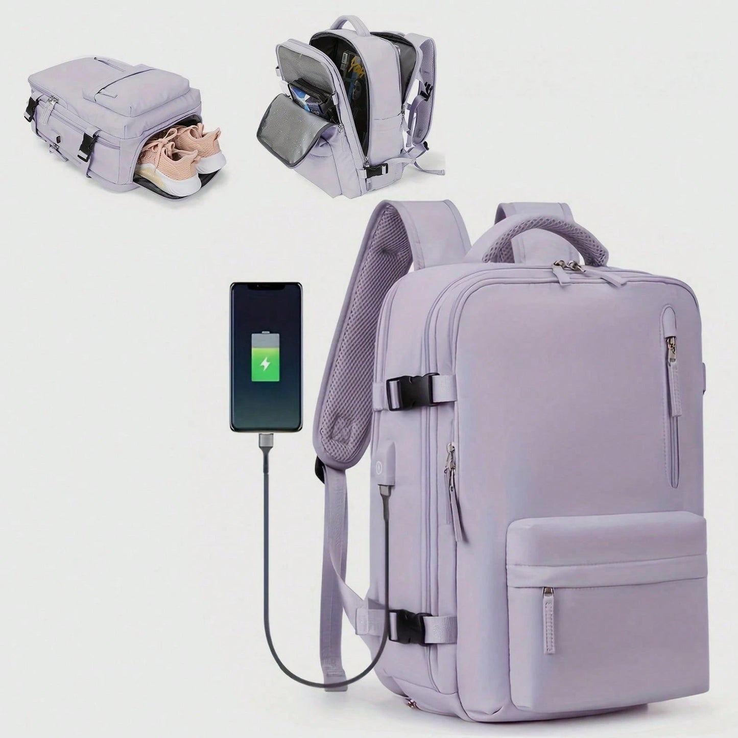Unisex Laptop Backpack With Waterproof Compartment