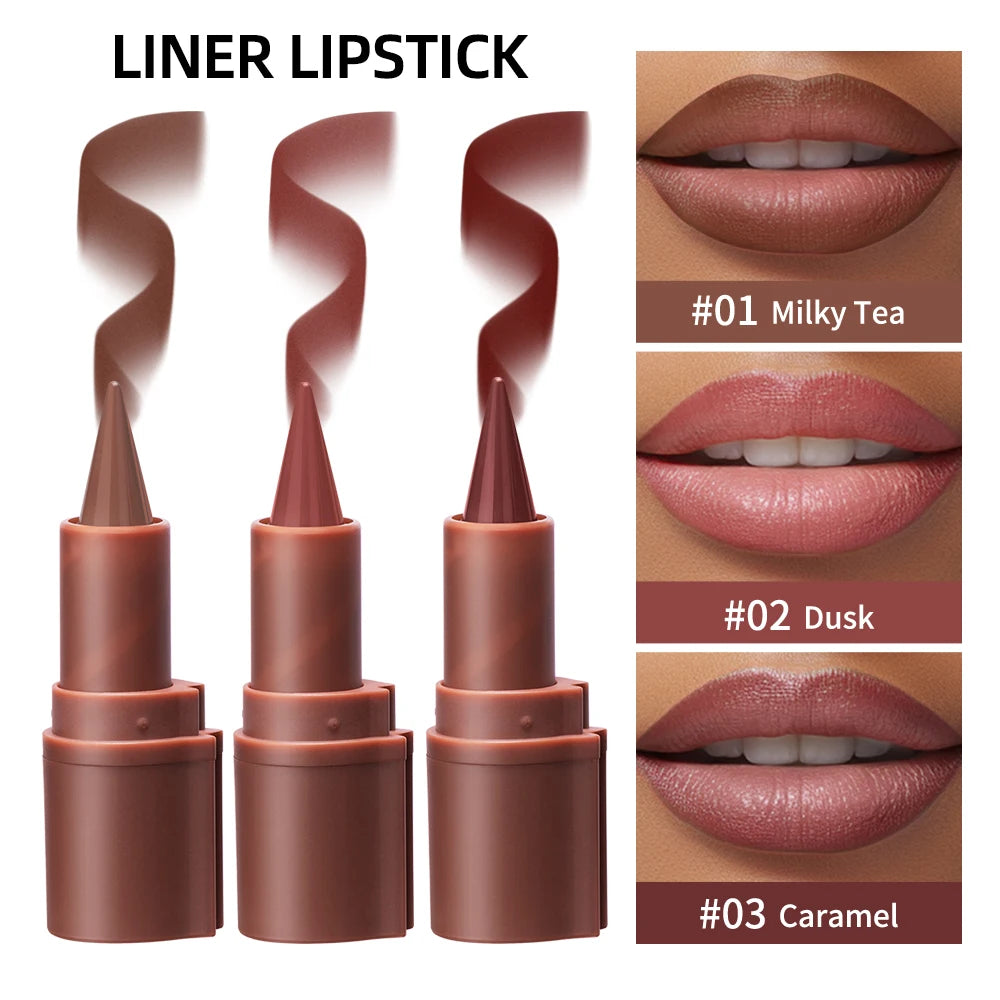 Ibcccndc Gradient Lip Crayon Waterproof Longwear Makeup Cosmetic