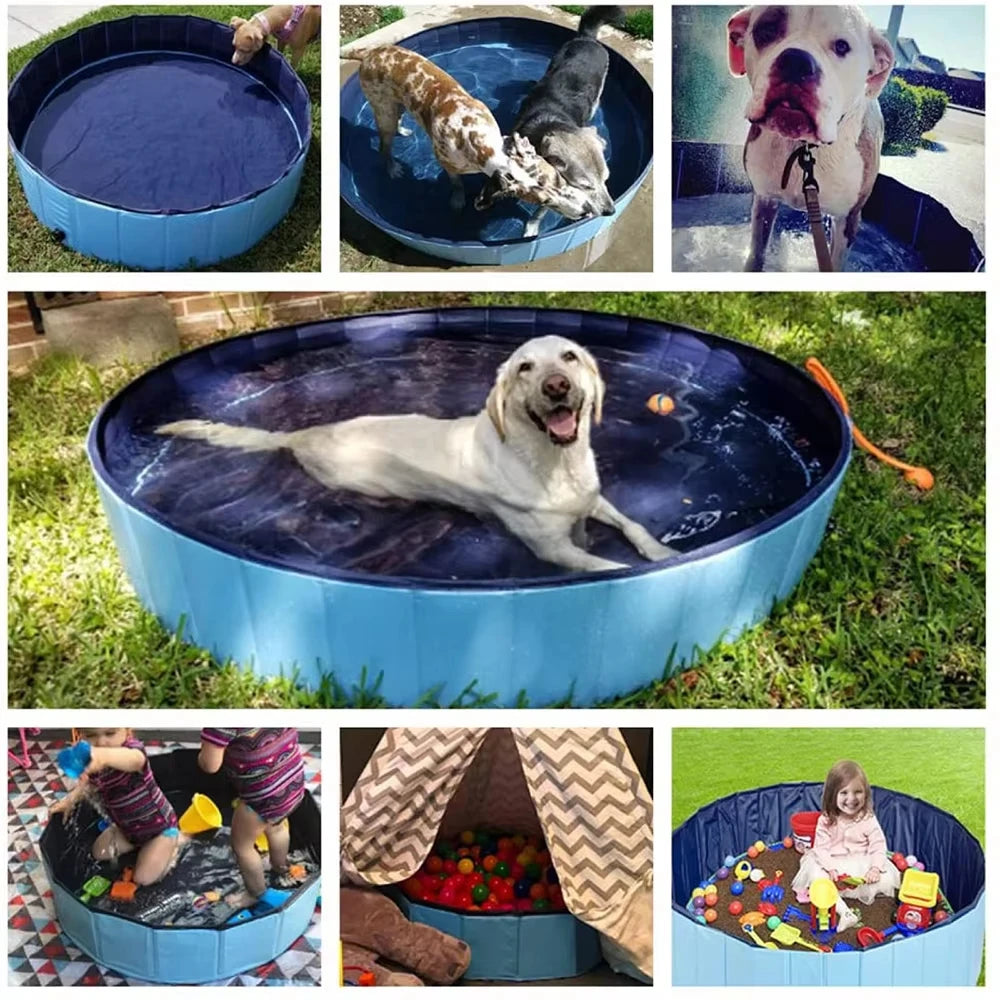Foldable Dog Swimming Pool Portable Pet Grooming Tub