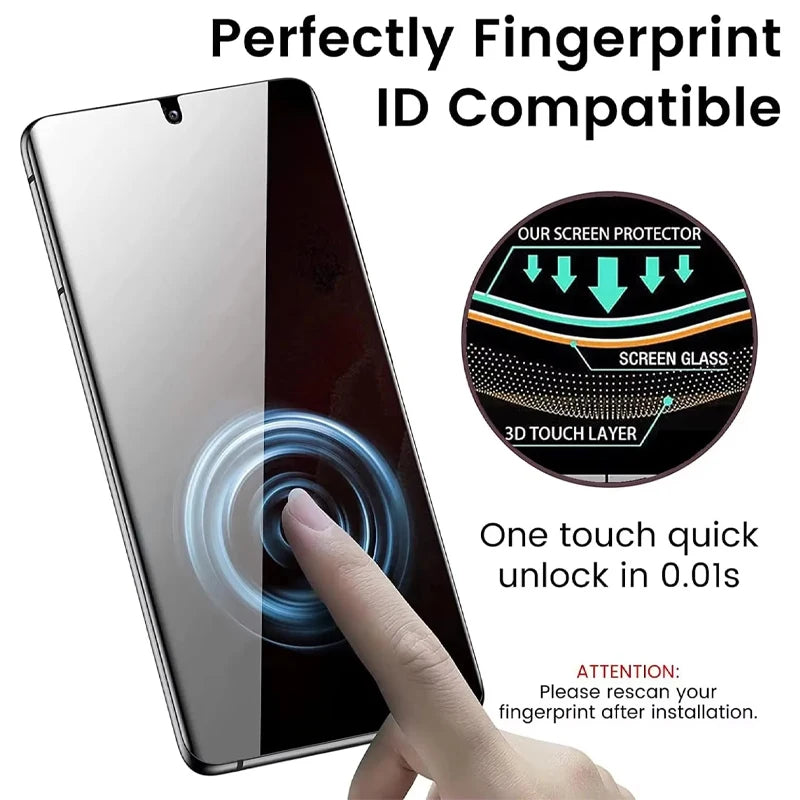 Anti Spy Screen Protector Tempered Glass For Samsung S25 5G